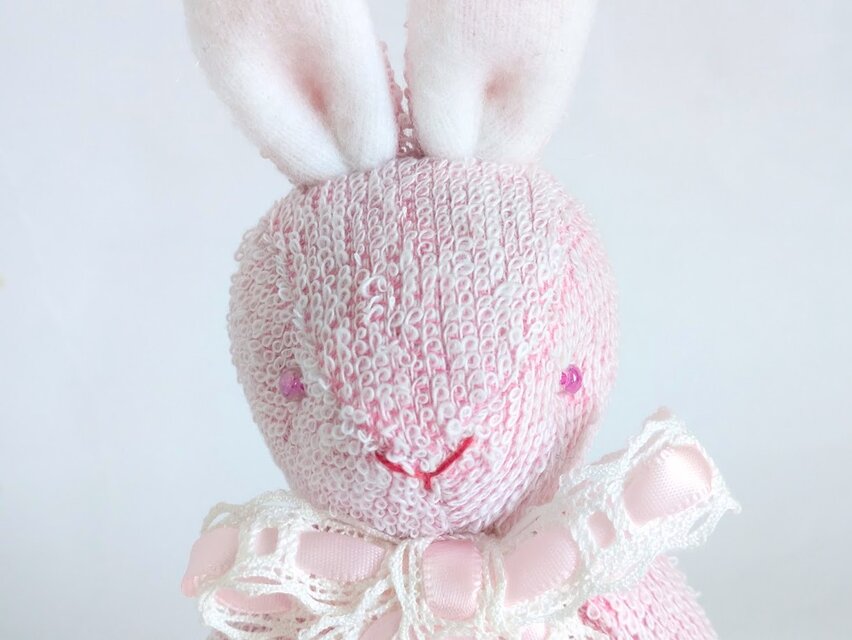 国内作家様ハンドメイド　ピンクの可愛いウサギさん 国内作家様ハンドメイド ピンクの可愛いウサギさん 【公式通販】