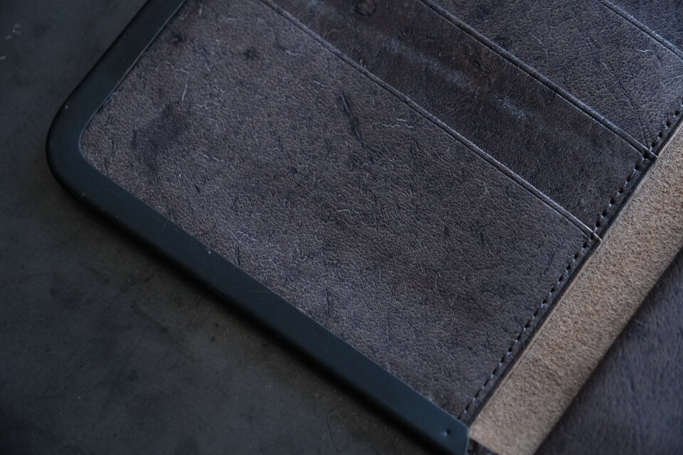 new】longwallet ＜ホースバット革 #black＞ 01 | iichi 日々の暮らし