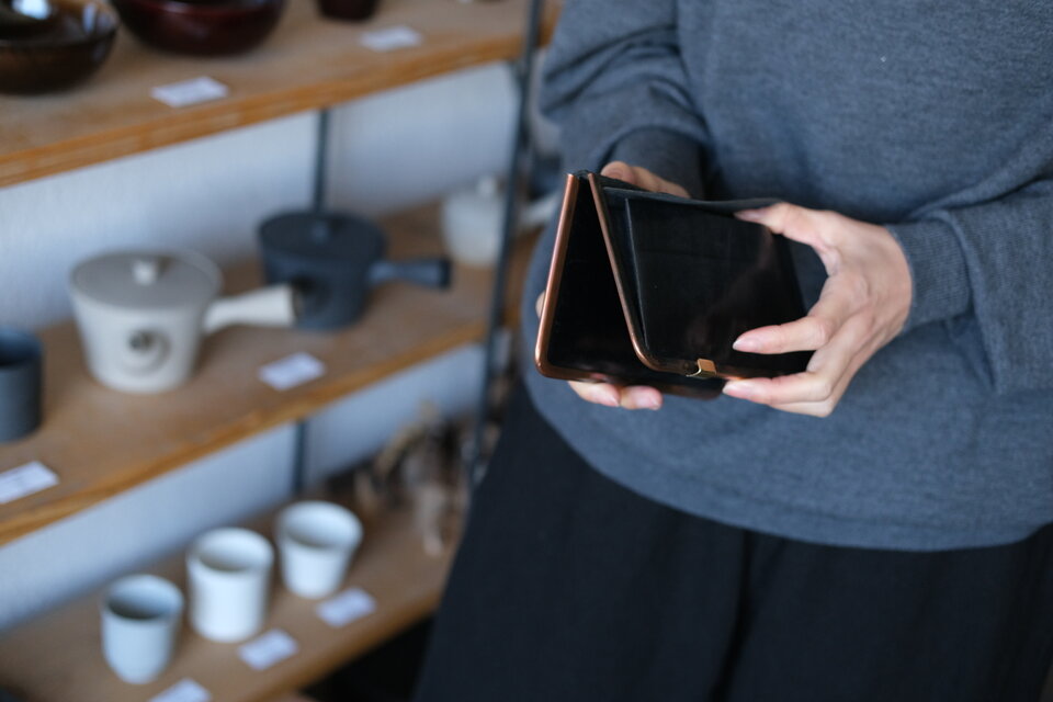 new】longwallet ＜ホースバット革 #black＞ 01 | iichi 日々の暮らし