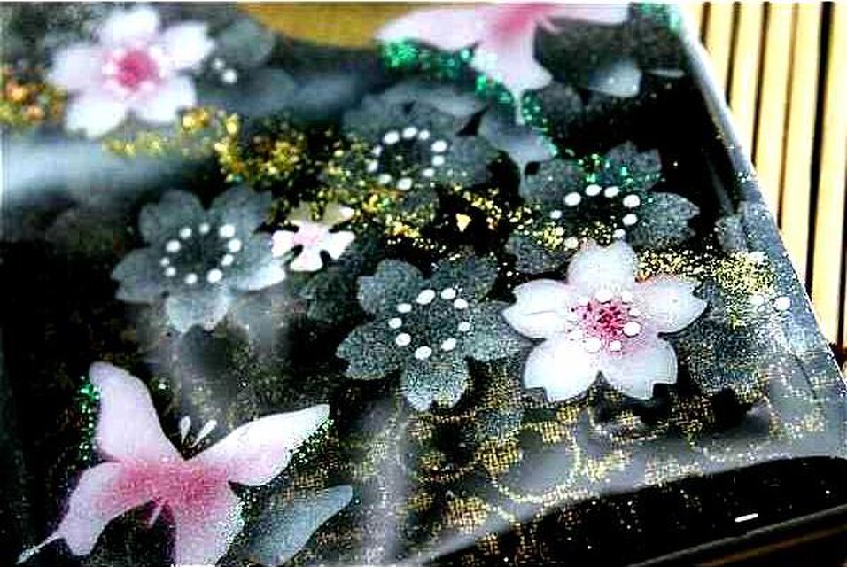 送料無料】コンパクトミラー「絵」名入れ 和柄 和風 和雑貨 手鏡 伝統