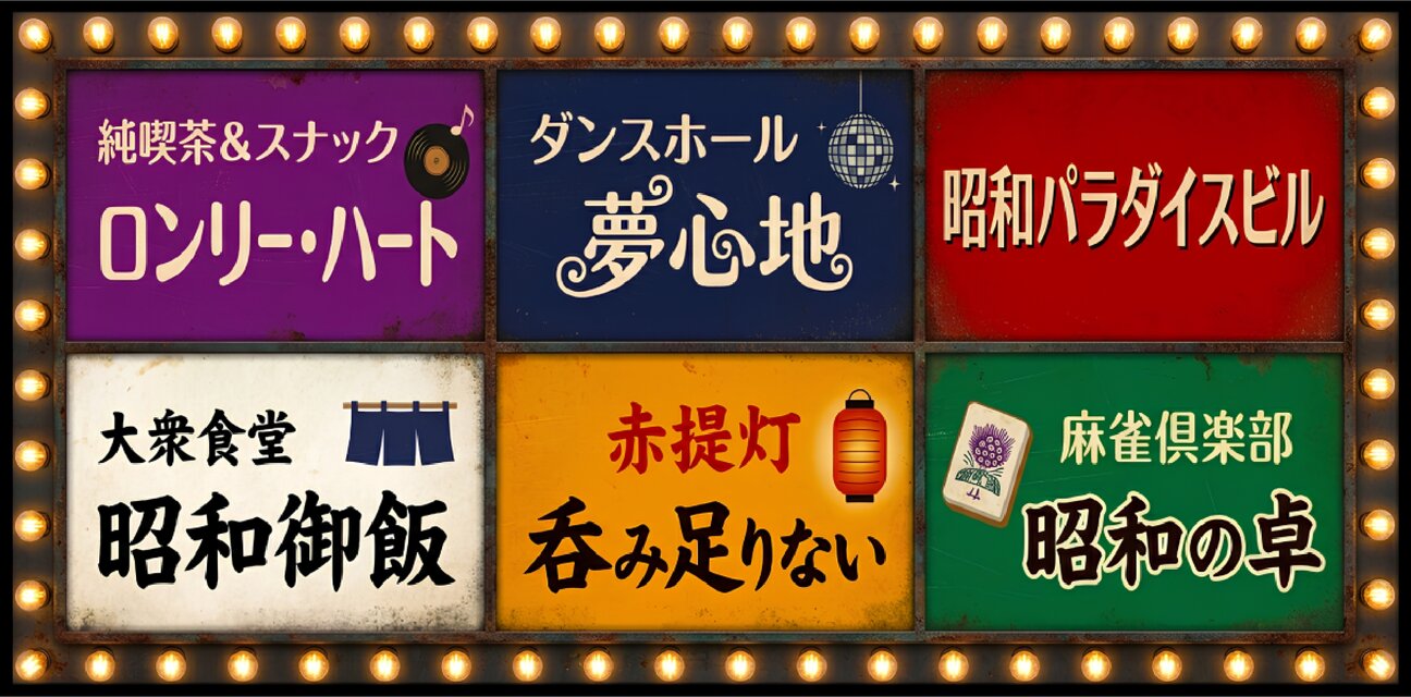 オーダー無料】昭和レトロ テナントビル 飲食店街 スナック 居酒屋