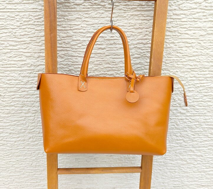 姫路レザー】手縫いのジャーニートートバッグ（メンズ/レディース