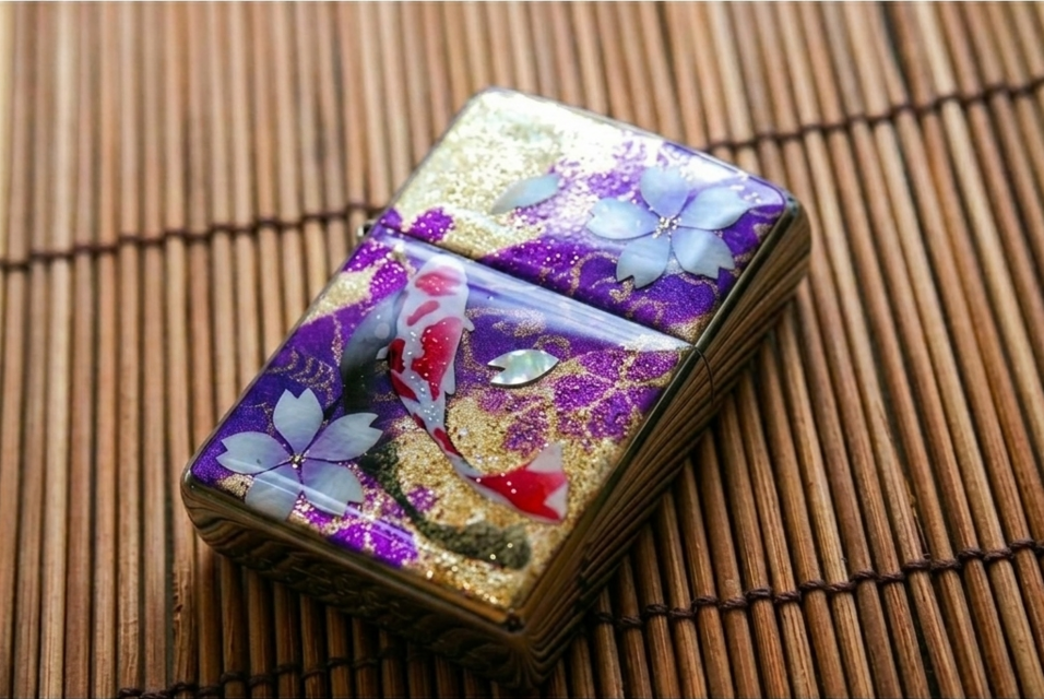 zippoケース ライター ジッポ 和柄 工芸 職人 送料無料 名入れ 桜 