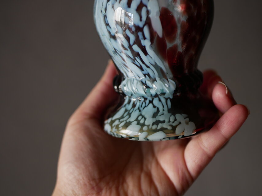 【引取限定】フランス ビンテージ アンティーク 花瓶　ブロカント クリシー フラワーベース フリル 花瓶 花器 フランスヴィンテージ