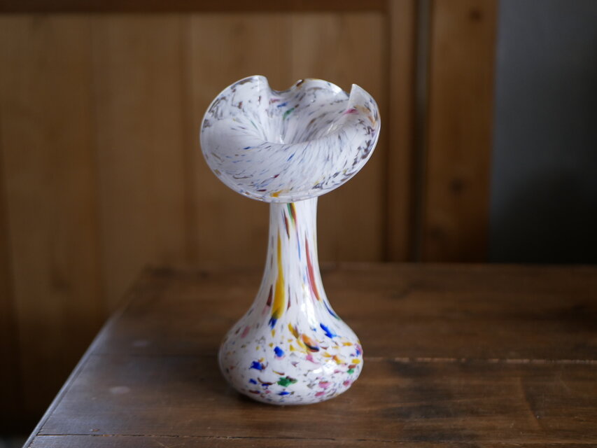 フラワーベース クリシー フランスヴィンテージ ブロカント 花器 花瓶