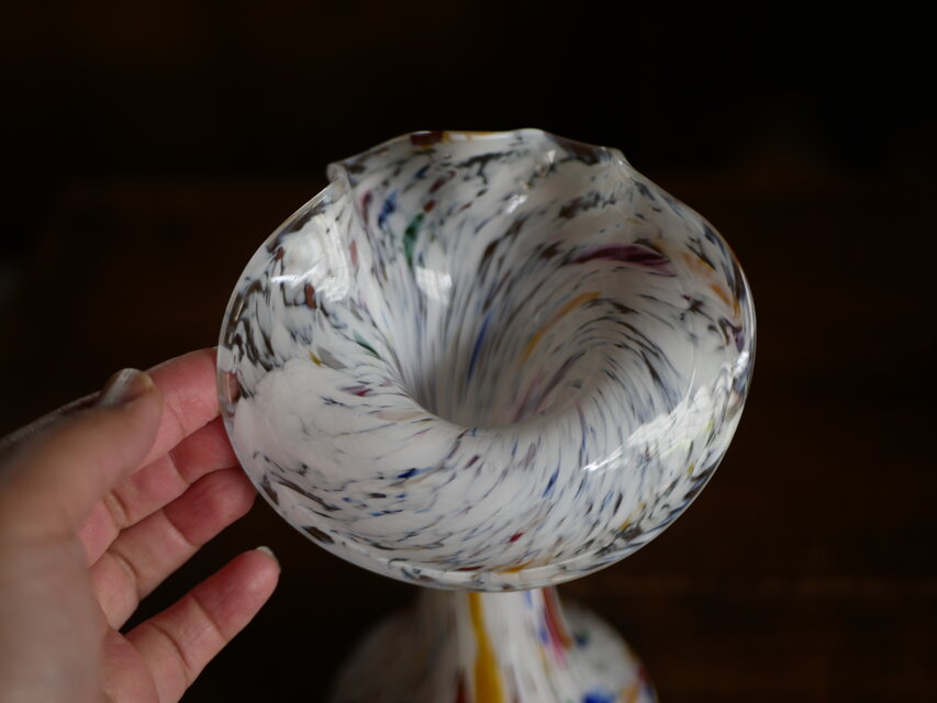 フラワーベース クリシー フランスヴィンテージ ブロカント 花器 花瓶