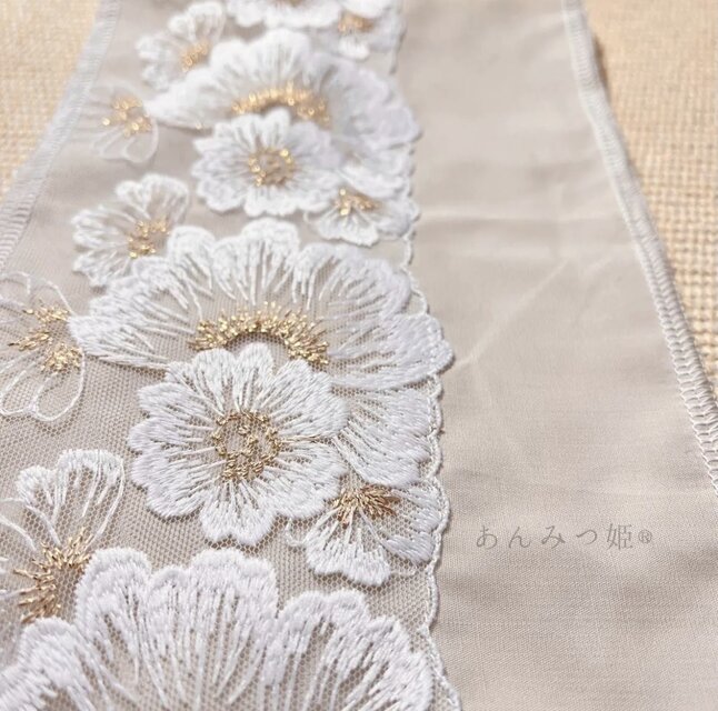 洗える刺繍半衿 優和【ラスト】 | iichi 日々の暮らしを心地よくする