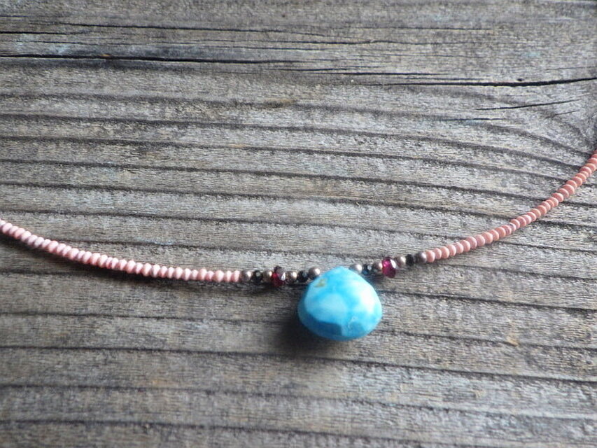 Sunset Coast: Turquoise & Afghan Coral ターコイズと極小コーラルの