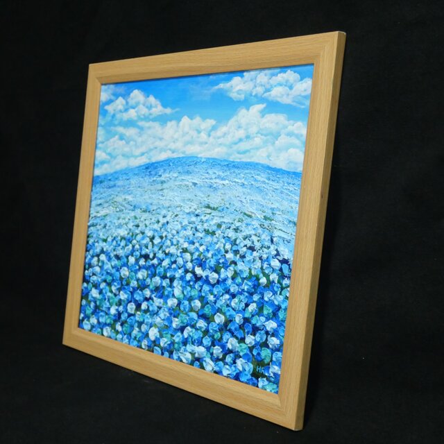 丘の上の深呼吸』油絵 原画 風景画 母の日ギフト 結婚祝い 新築祝いに