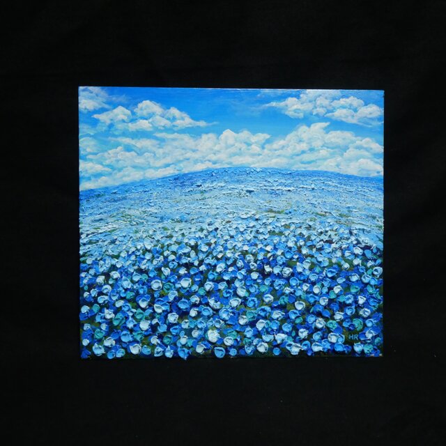 丘の上の深呼吸』油絵 原画 風景画 母の日ギフト 結婚祝い 新築祝いに