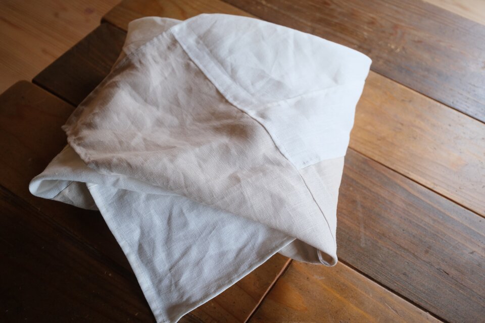 パッチワーククロス（約76×78cm）｜リネン｜風呂敷・マルチクロス