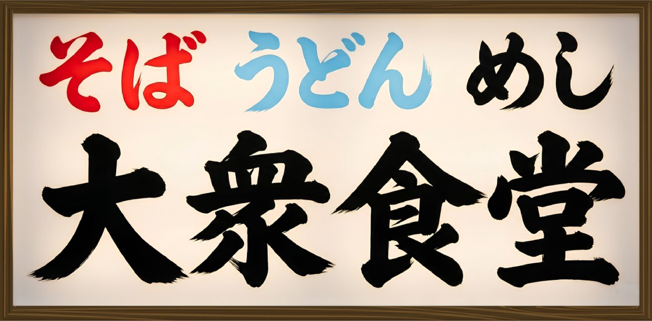 オーダー無料】大衆食堂 そば うどん めし 和食 居酒屋 総菜 昭和