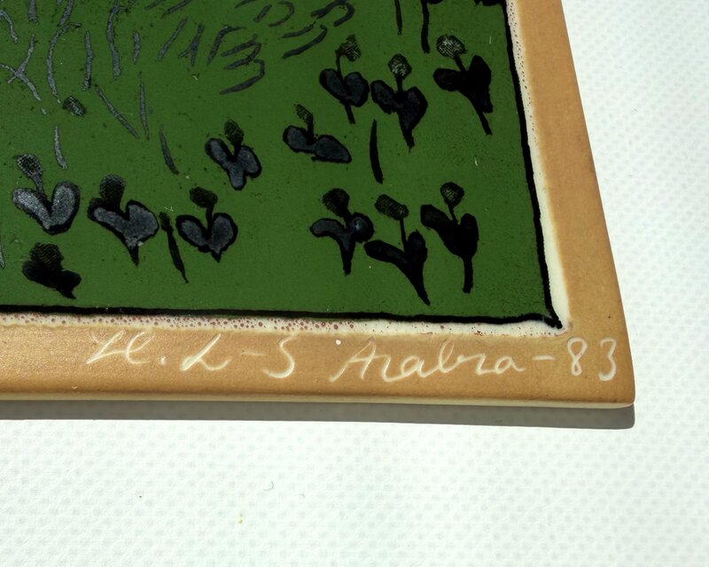 ARABIA Helja ヘルヤ 茂みの中のウサギ アラビア 陶板 | iichi 日々の