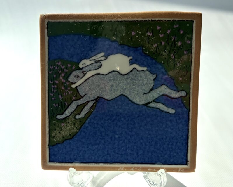 ARABIA Helja ARABIA Helja ヘルヤ 青い川を共に渡って アラビア 陶板