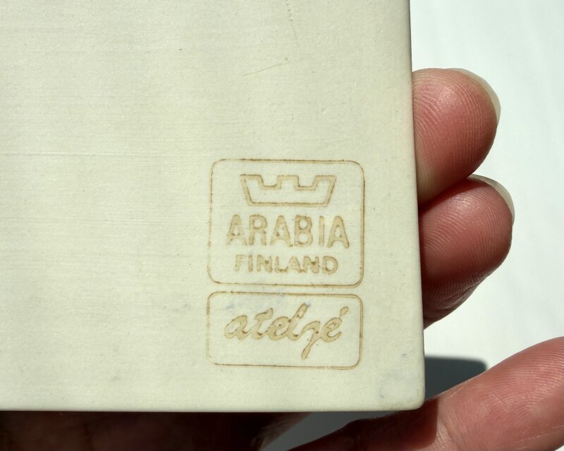 ARABIA Helja ARABIA Helja ヘルヤ 青い川を共に渡って アラビア 陶板