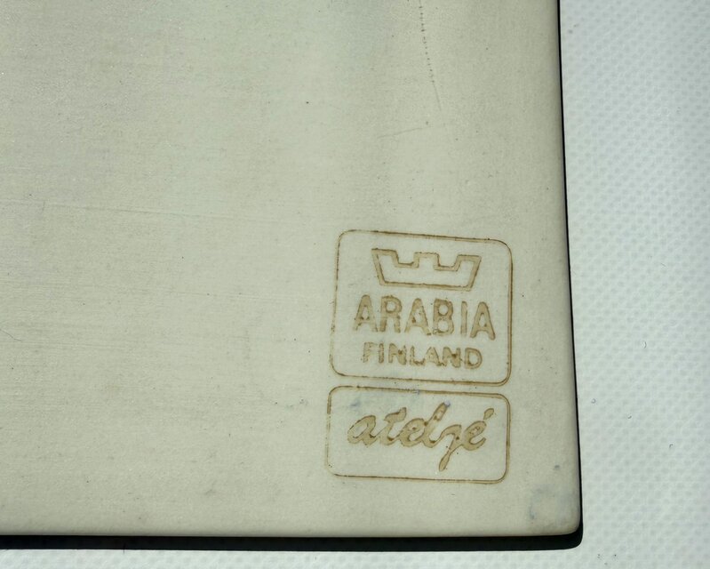 ARABIA Helja ARABIA Helja ヘルヤ 青い川を共に渡って アラビア 陶板