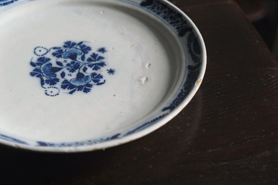 18世紀 Delft デルフト 平皿 オランダ アンティーク 0502572 | iichi