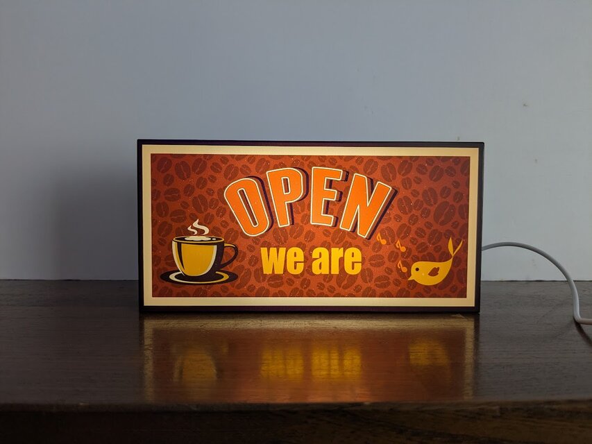 オーダー無料】OPEN CLOSE 両面サイン カフェ 喫茶 コーヒー 店舗 自宅 