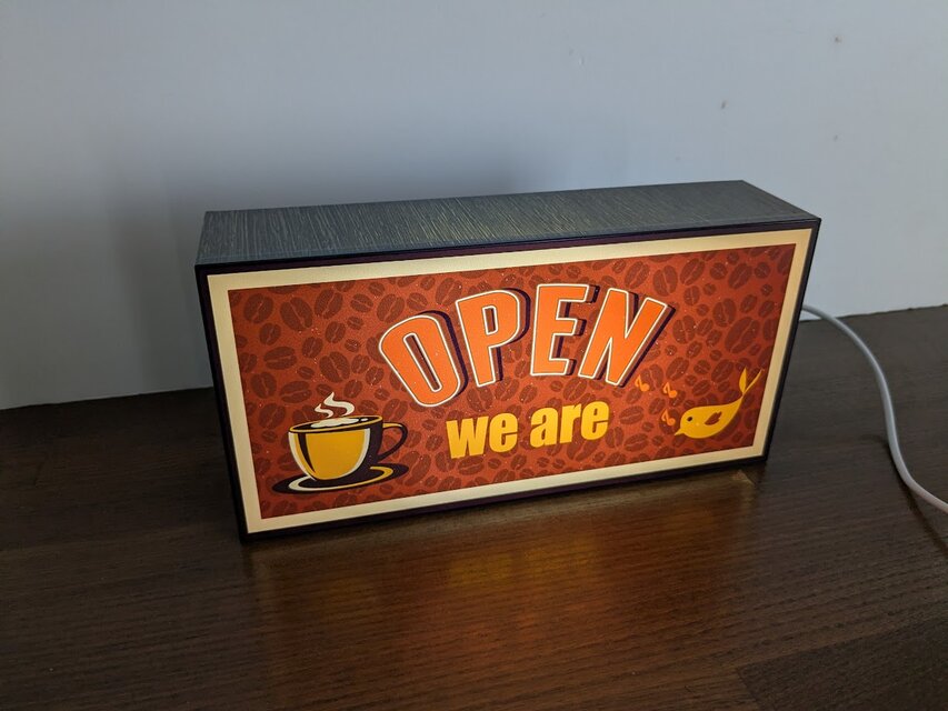 オーダー無料】OPEN CLOSE 両面サイン カフェ 喫茶 コーヒー 店舗 自宅