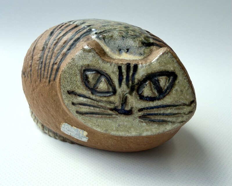 リサラーソン 丸まった猫　工芸品　置物　Lilla Zoo 猫 ヴィンテージ Lisa Larson Lilla Zoo Katt 丸まるネコ② | iichi 日々の暮らしを
