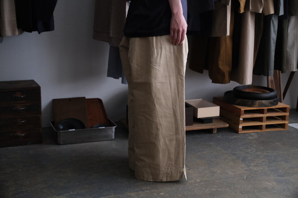 new】enrica bagasse chino pants｜BEIGE｜PANTS145 | iichi 日々の