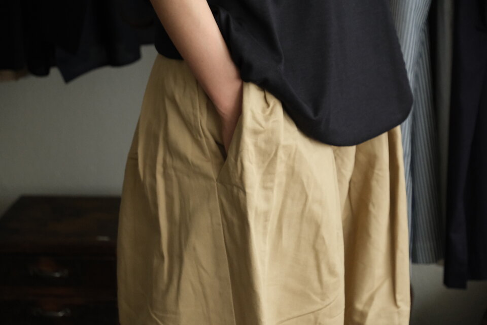 new】enrica bagasse chino pants｜BEIGE｜PANTS145 | iichi 日々の
