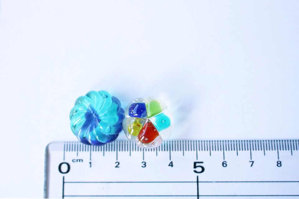 ミニチュア◆初夏の和菓子セット◆ ガラスの和菓子セット(夏の和菓子)☆ガラスのミニチュア和菓子店