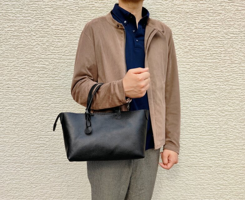 姫路レザー】手縫いのジャーニートートバッグ（メンズ/レディース
