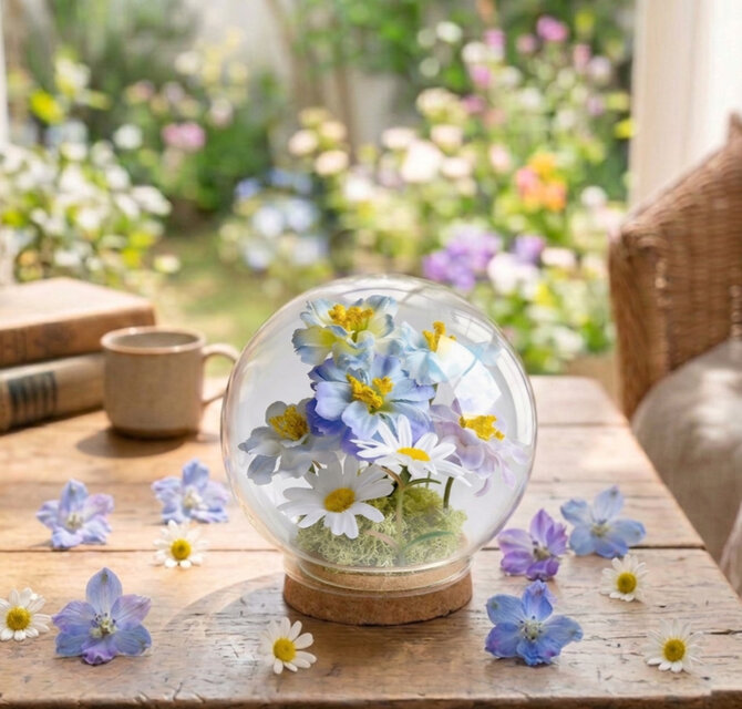 初夏の庭 ガラスドーム Spring インテリア | iichi 日々の暮らしを