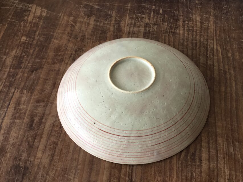平ボウル 8寸赤縞 | iichi 日々の暮らしを心地よくするハンドメイドや