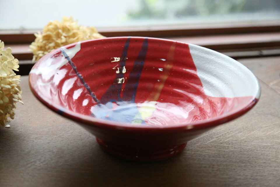 今城焼】鉢・はないろの朱 | iichi 日々の暮らしを心地よくする