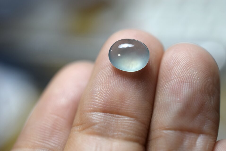 RS13-77 宝石質 氷種 水青色 クリア グアテマラ産 天然 A貨 本翡翠