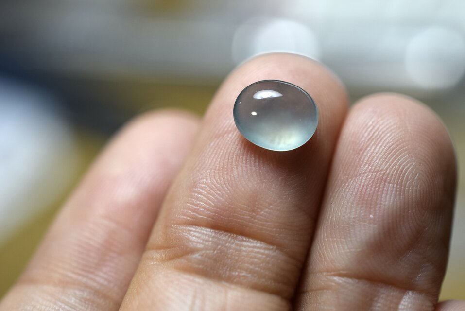 RS13-77 宝石質 氷種 水青色 クリア グアテマラ産 天然 A貨 本翡翠