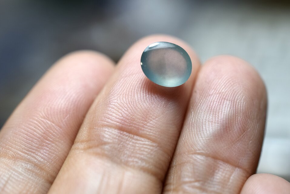 RS13-77 宝石質 氷種 水青色 クリア グアテマラ産 天然 A貨 本翡翠