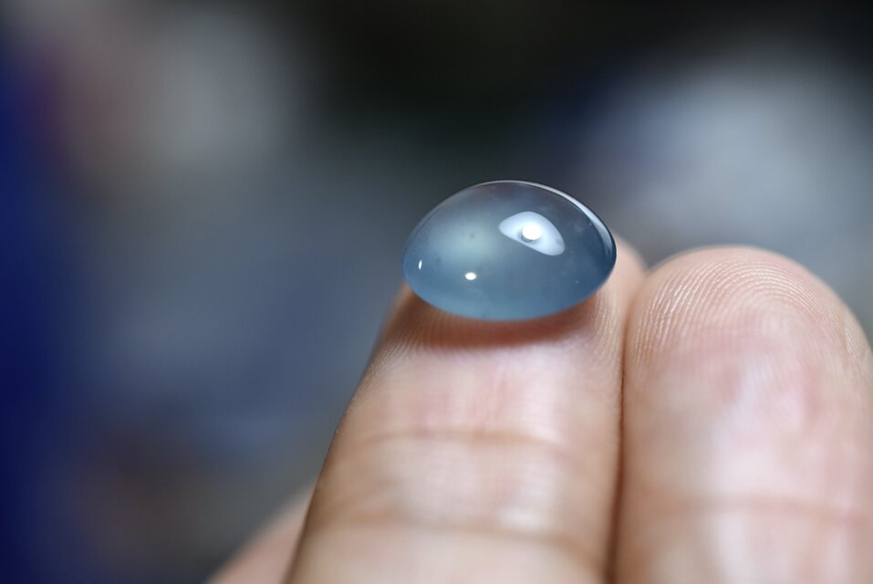 RS13-85 上品 宝石質 氷種 青色飃雪花 クリア グアテマラ産 天然 A貨