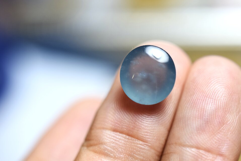 RS13-85 上品 宝石質 氷種 青色飃雪花 クリア グアテマラ産 天然 A貨