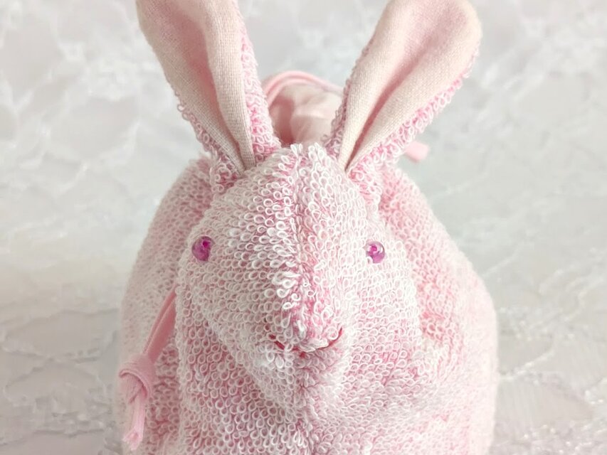 フランシュリッペ　巾着　大　fortune フォーチュン　うさぎ　ピンク　新品 ころんと可愛いうさぎのミニ巾着（ピンク） | iichi 日々の暮らしを