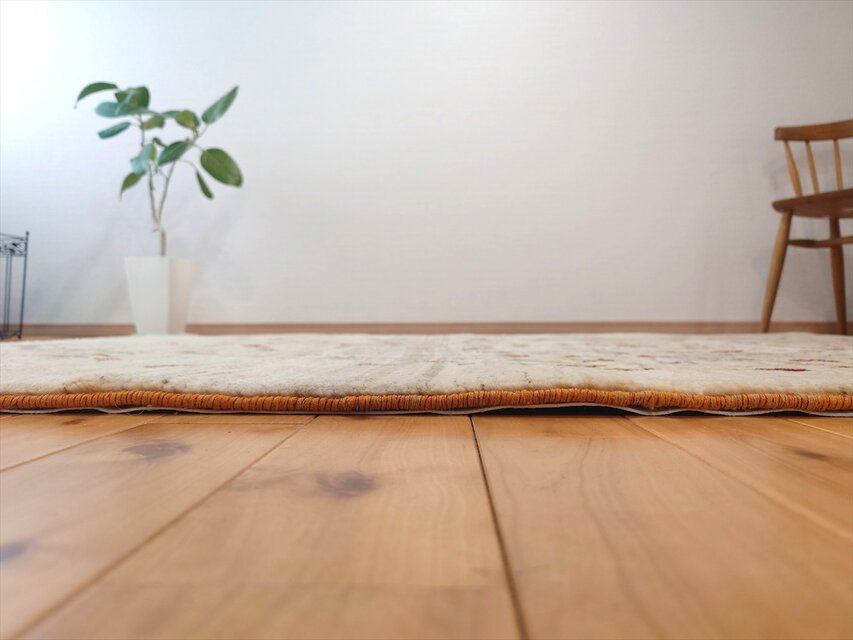 ハンドメイド ペルシャ ギャッベ カシュクリ ラグ 201x150㎝ 生命の木