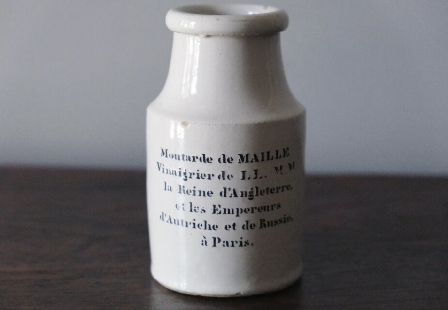 フランスアンティーク マイユマスタード瓶 Maille マイユ マスタードポット ポット 花瓶 フランス アンティーク