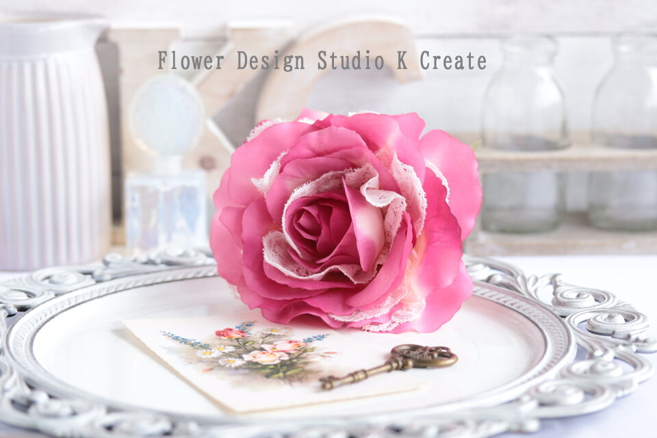 美品・飾り棚 花柄ペイント 薔薇 Rose 美品・飾り棚 花柄ペイント 薔薇