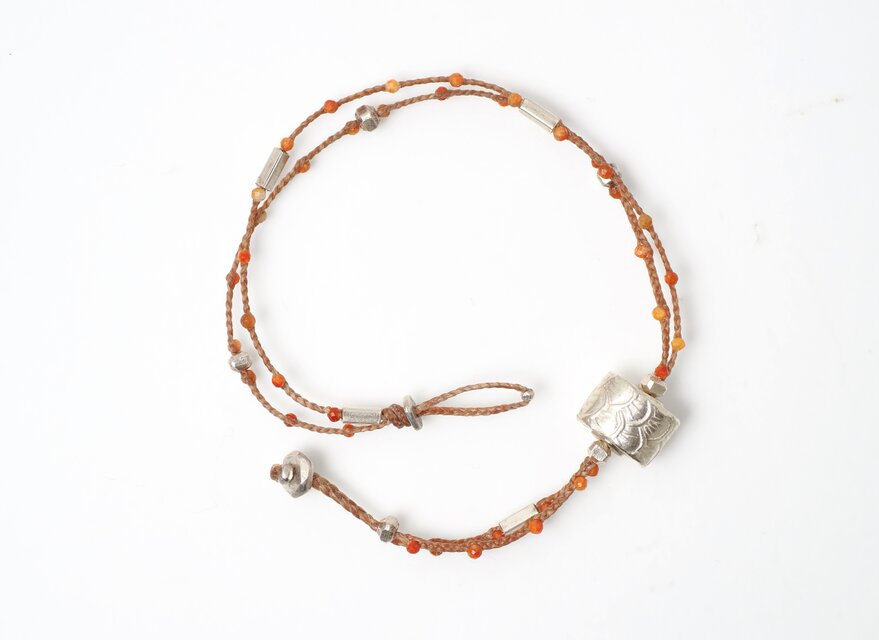 Karensilver- 2line code anklet | iichi 日々の暮らしを心地よくする