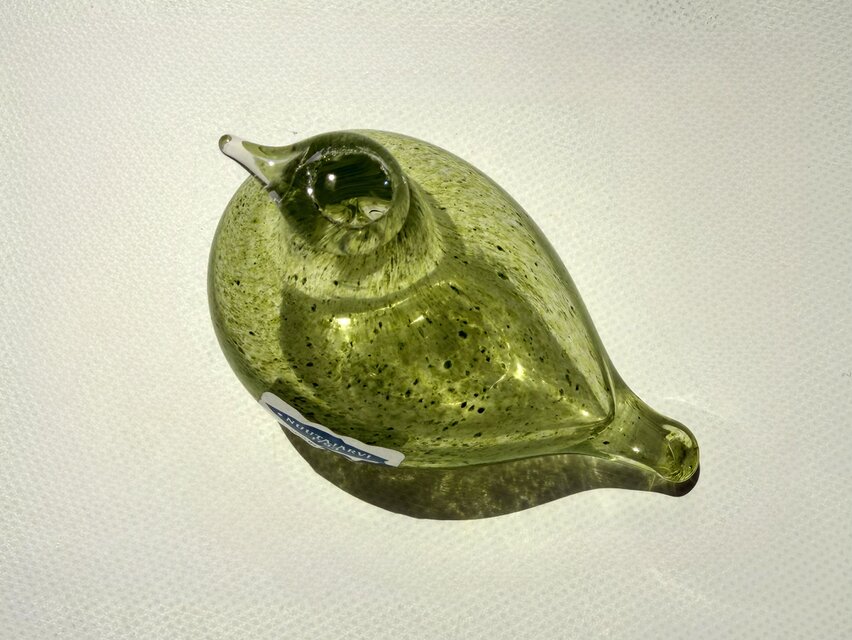Nuutajarvi Oiva Toikka Golden-Crested Kinglet グリーン / オイバ