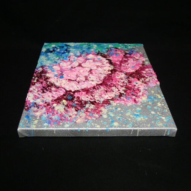 原画】雨上がりのプレリュード / 紫陽花 油絵 絵画 インテリア