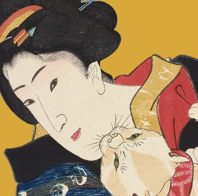 猫と女性」No.2 | iichi 日々の暮らしを心地よくするハンドメイドや