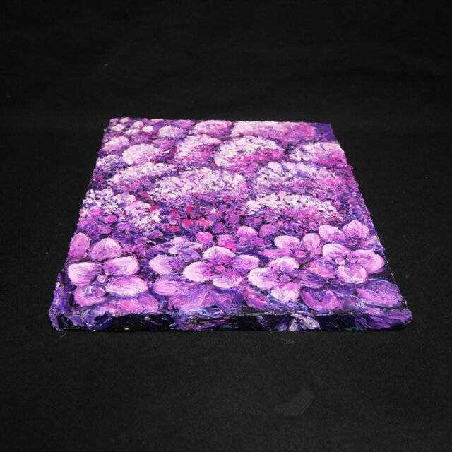紫陽花 ハンドメイド絵画【永遠に咲く雨の宝石】油絵 原画 初夏