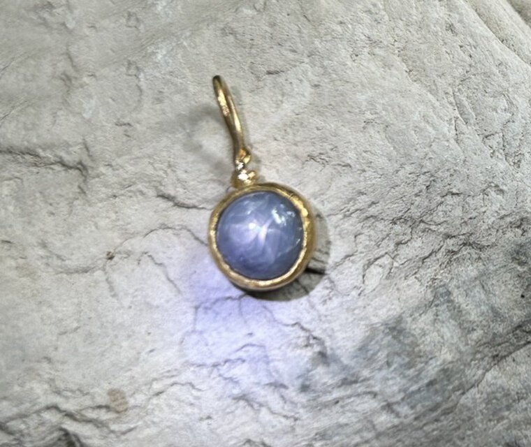 K24純金◇スター・サファイア◇1.70CT◇ ペンダントトップ | iichi