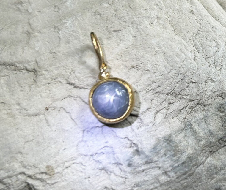 K24純金◇スター・サファイア◇1.70CT◇ ペンダントトップ | iichi