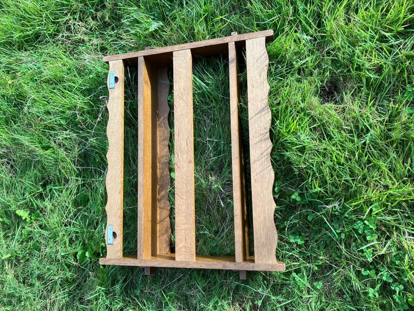 組立壁掛飾棚　ウォールラックシェルフ　オーク材　カップボード　ドイツ 組立壁掛飾棚 ウォールラックシェルフ オーク材 カップボード ドイツ