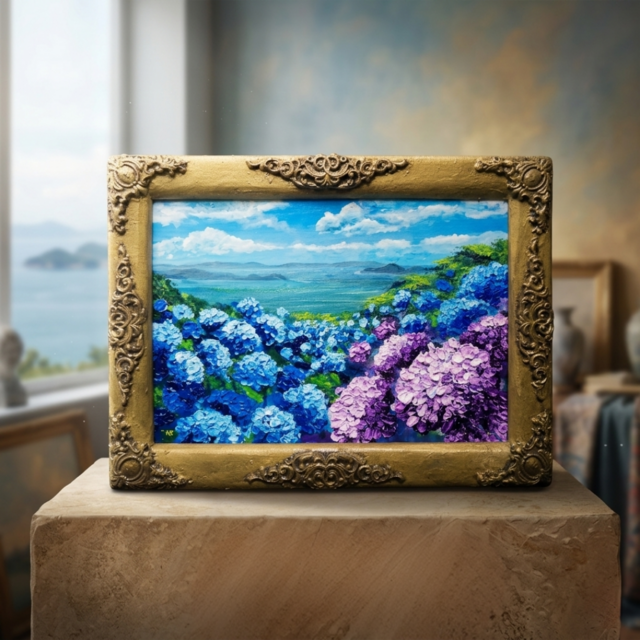 風景画 油彩額縁付き 風景画 油彩額縁付き 【公式通販】