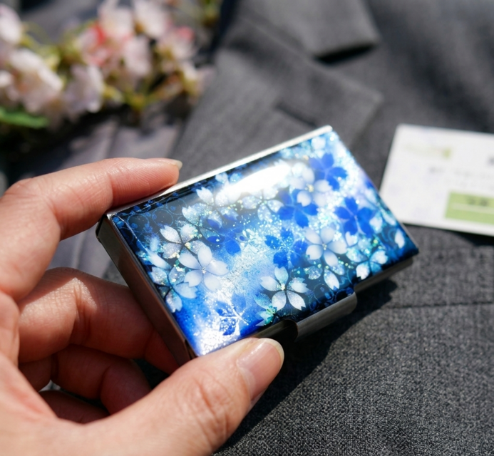 名刺入れ「個」カードケース 和柄 和風 桜 伝統工芸 職人 手作り